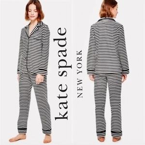 Kate Spade Matching Pajama Set Black and White